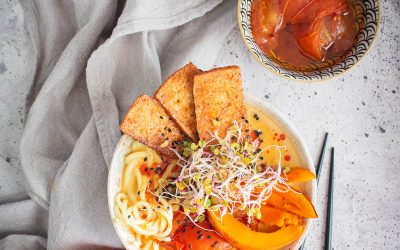 Dyniowy ramen miso