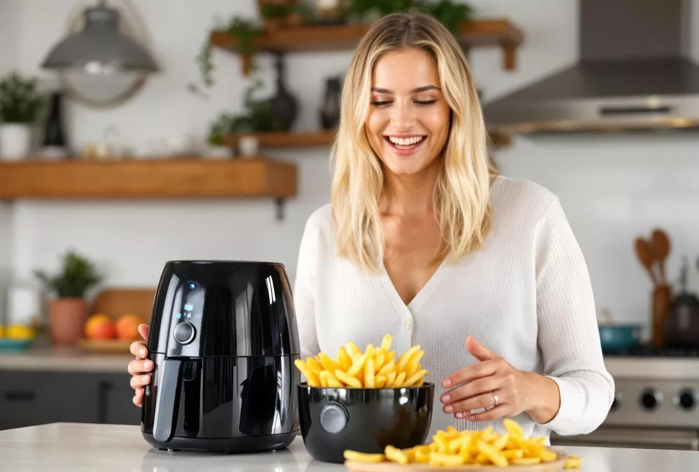 Bułka zapiekana z szynką serem i jajkiem air fryer – Przepis na pyszne śniadanie
