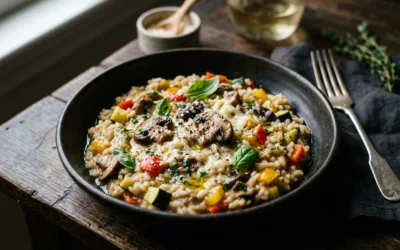 Przepis na kremowe wege risotto