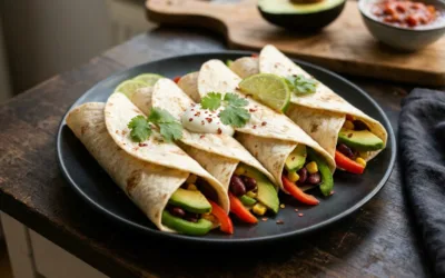 Tortilla meksykańska wege – przepis